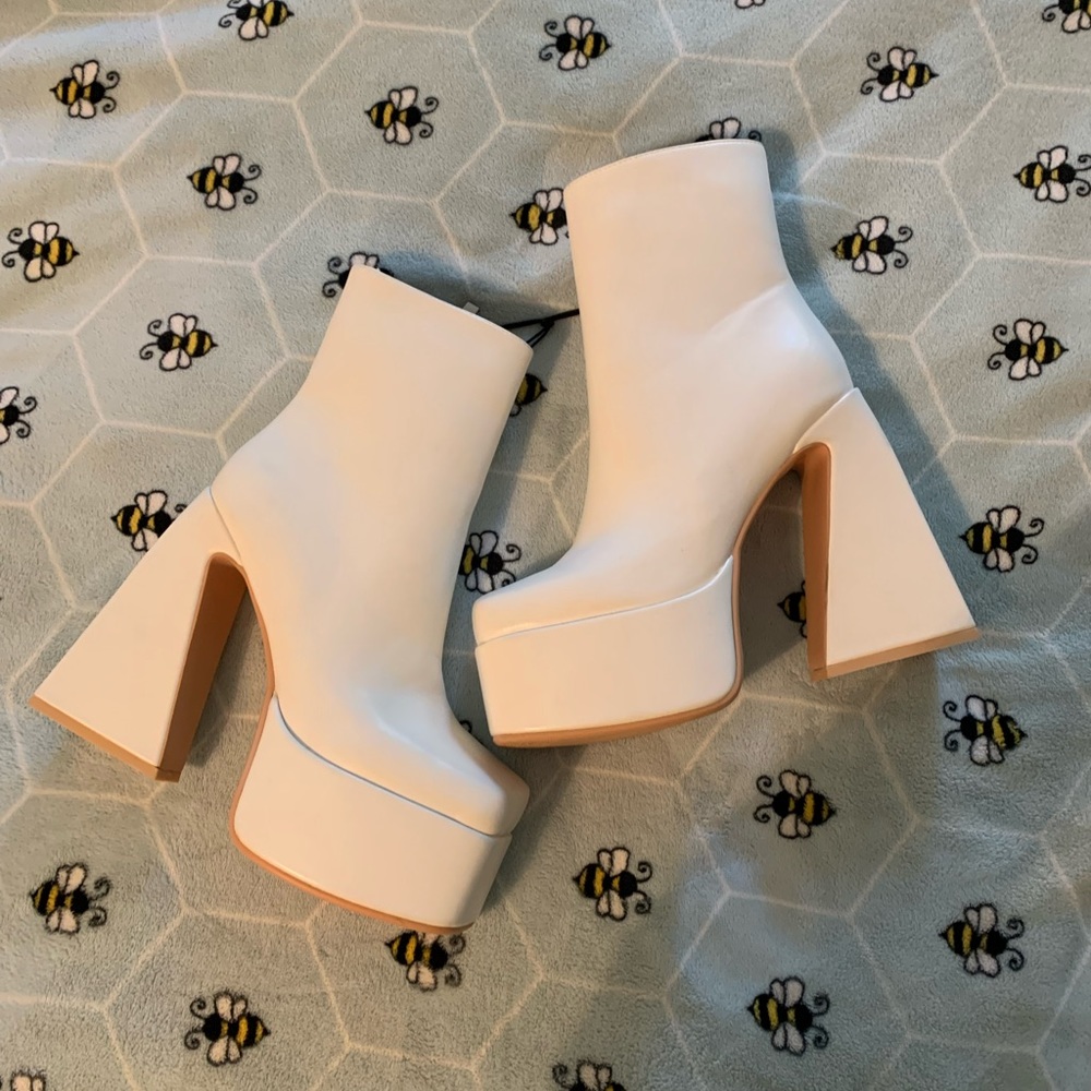 White Platform Boots
